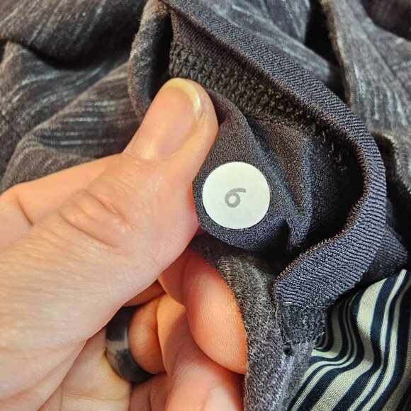 Lululemon Find Your Centre Wrap Jacket 6 Heathered Gray Hooded Yoga Athleisure - Picture 4 of 13